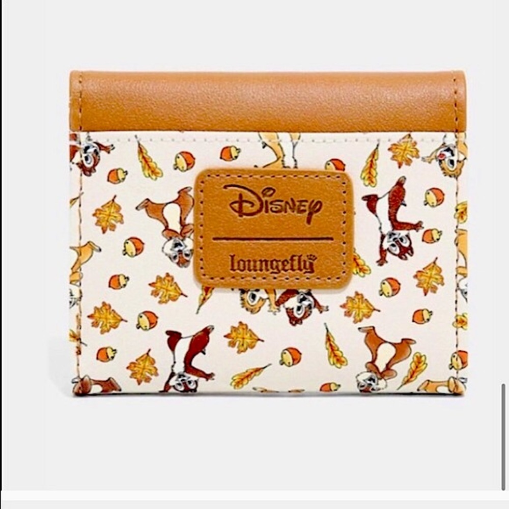 Disney Loungefly Chip n Dale Fall Leaves Acorns Backpack Bundle NWT - Picture 9 of 10